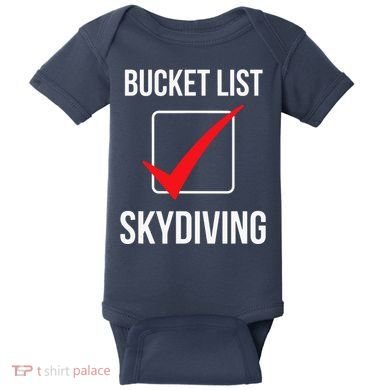 Bucket List Skydiving Vintage Baby Bodysuit