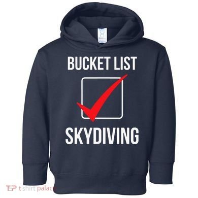 Bucket List Skydiving Vintage Toddler Hoodie