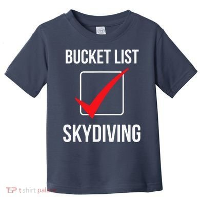 Bucket List Skydiving Vintage Toddler T-Shirt