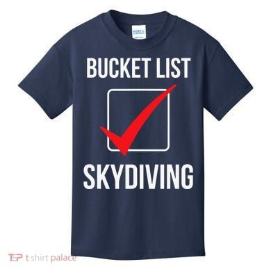 Bucket List Skydiving Vintage Kids T-Shirt