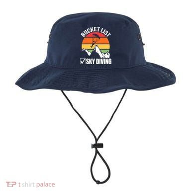 Bucket List Sky Diving Vintage Skydiver Skydiving Parachute Bucket Hat