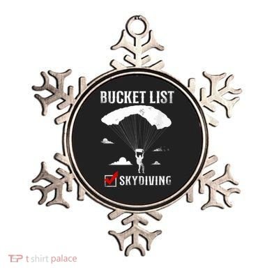 Bucket List Skydiving Vintage Ornament