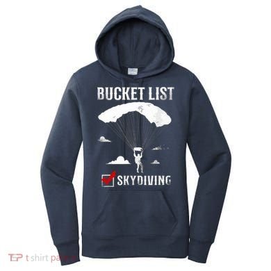 Bucket List Skydiving Vintage Women's Hoodie
