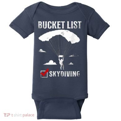 Bucket List Skydiving Vintage Baby Bodysuit