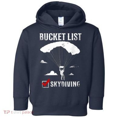 Bucket List Skydiving Vintage Toddler Hoodie