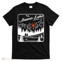 Beaver Lake Souvenir Fishing Vintage AR Map Gifts Arkansas T-Shirt thumb 0