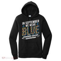 Boho Leopard September Wear Blue Prostate Cancer Awareness Women's Hoodie thumb 0