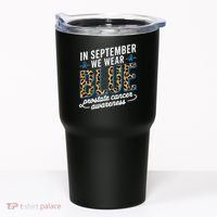 Boho Leopard September Wear Blue Prostate Cancer Awareness Tumbler thumb 0