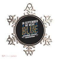 Boho Leopard September Wear Blue Prostate Cancer Awareness Ornament thumb 0