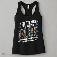 Boho Leopard September Wear Blue Prostate Cancer Awareness Women's Tank Top thumb 3