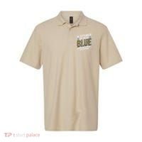 Boho Leopard September Wear Blue Prostate Cancer Awareness Polo thumb 0