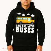 Bus Lover School Bus Funny Hoodie thumb 2