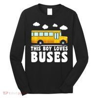 Bus Lover School Bus Funny Long Sleeve Shirt thumb 0