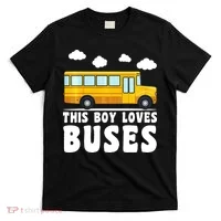 Bus Lover School Bus Funny T-Shirt thumb 0