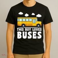 Bus Lover School Bus Funny T-Shirt thumb 3