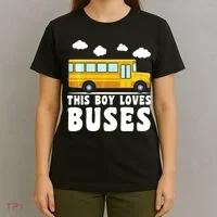 Bus Lover School Bus Funny T-Shirt thumb 4