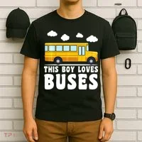 Bus Lover School Bus Funny T-Shirt thumb 6