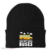 Bus Lover School Bus Funny Beanie thumb 0