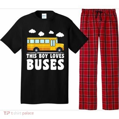 Bus Lover School Bus Funny Pajama Set