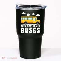 Bus Lover School Bus Funny Tumbler thumb 0