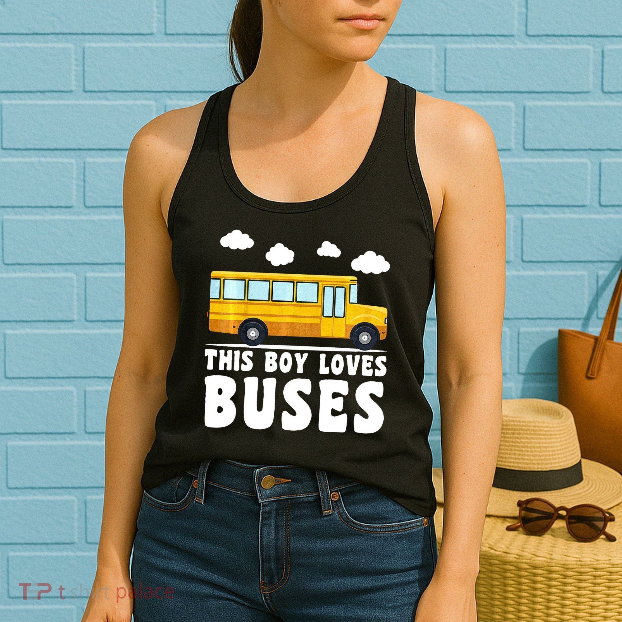 Bus Lover School Bus Funny Women's Tank Top