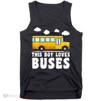 Bus Lover School Bus Funny Tank Top thumb 0