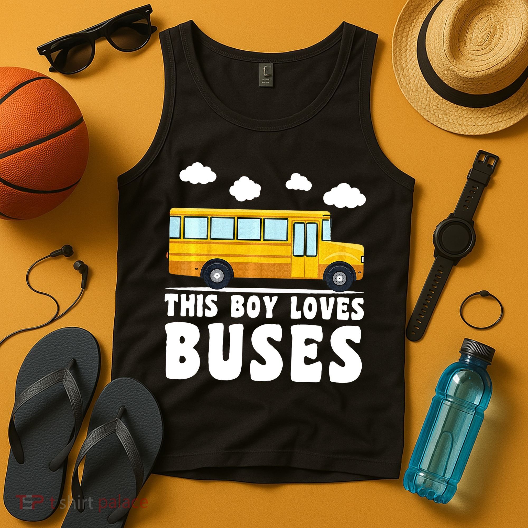 Bus Lover School Bus Funny Tank Top