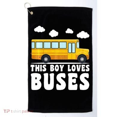 Bus Lover School Bus Funny Golf Towel