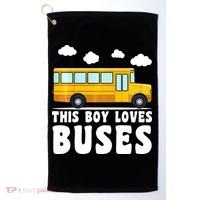 Bus Lover School Bus Funny Golf Towel thumb 0