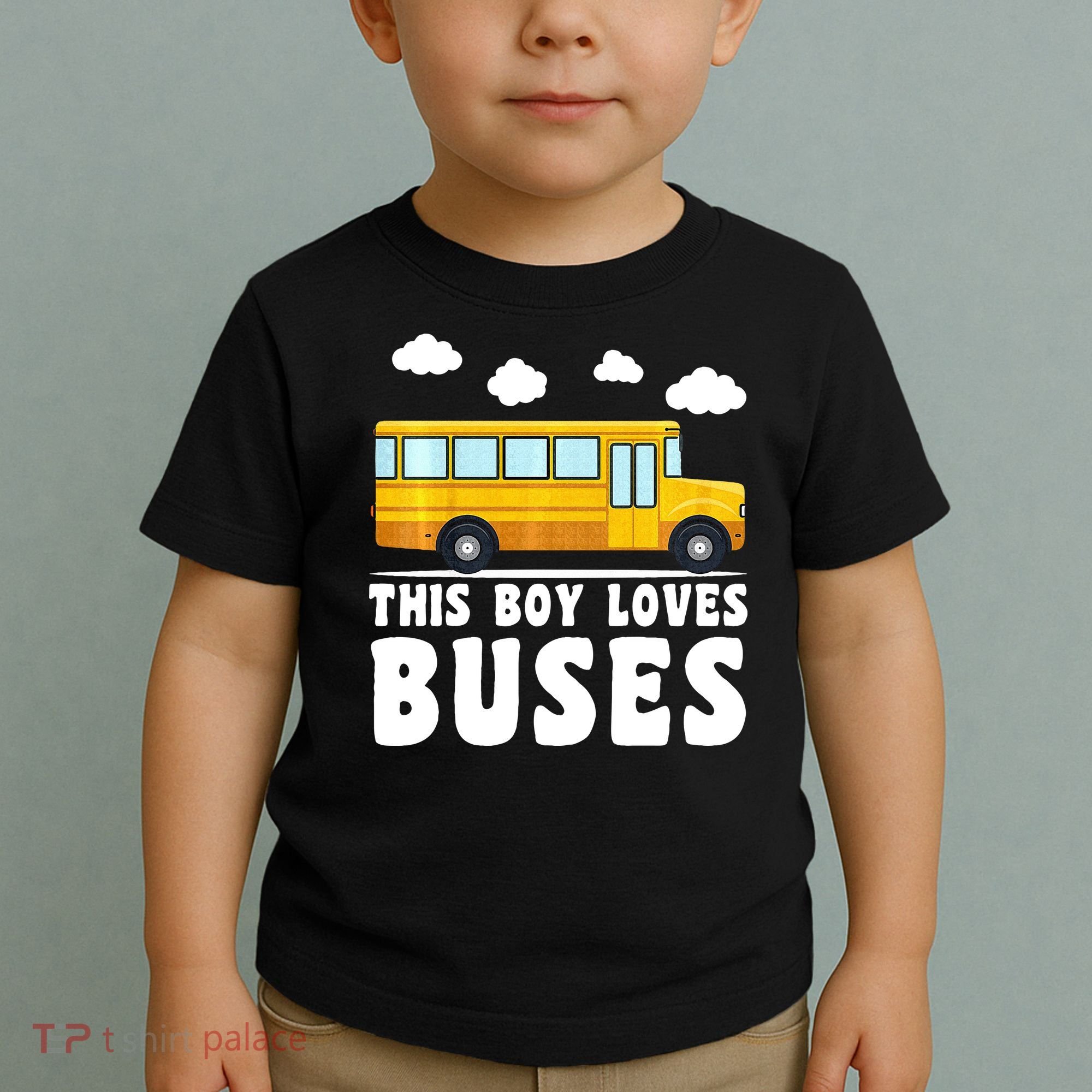Bus Lover School Bus Funny Toddler T-Shirt