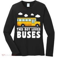 Bus Lover School Bus Funny Women's Long Sleeve Shirt thumb 0