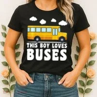Bus Lover School Bus Funny Women's T-Shirt thumb 2