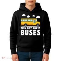 Bus Lover School Bus Funny Kids Hoodie thumb 4