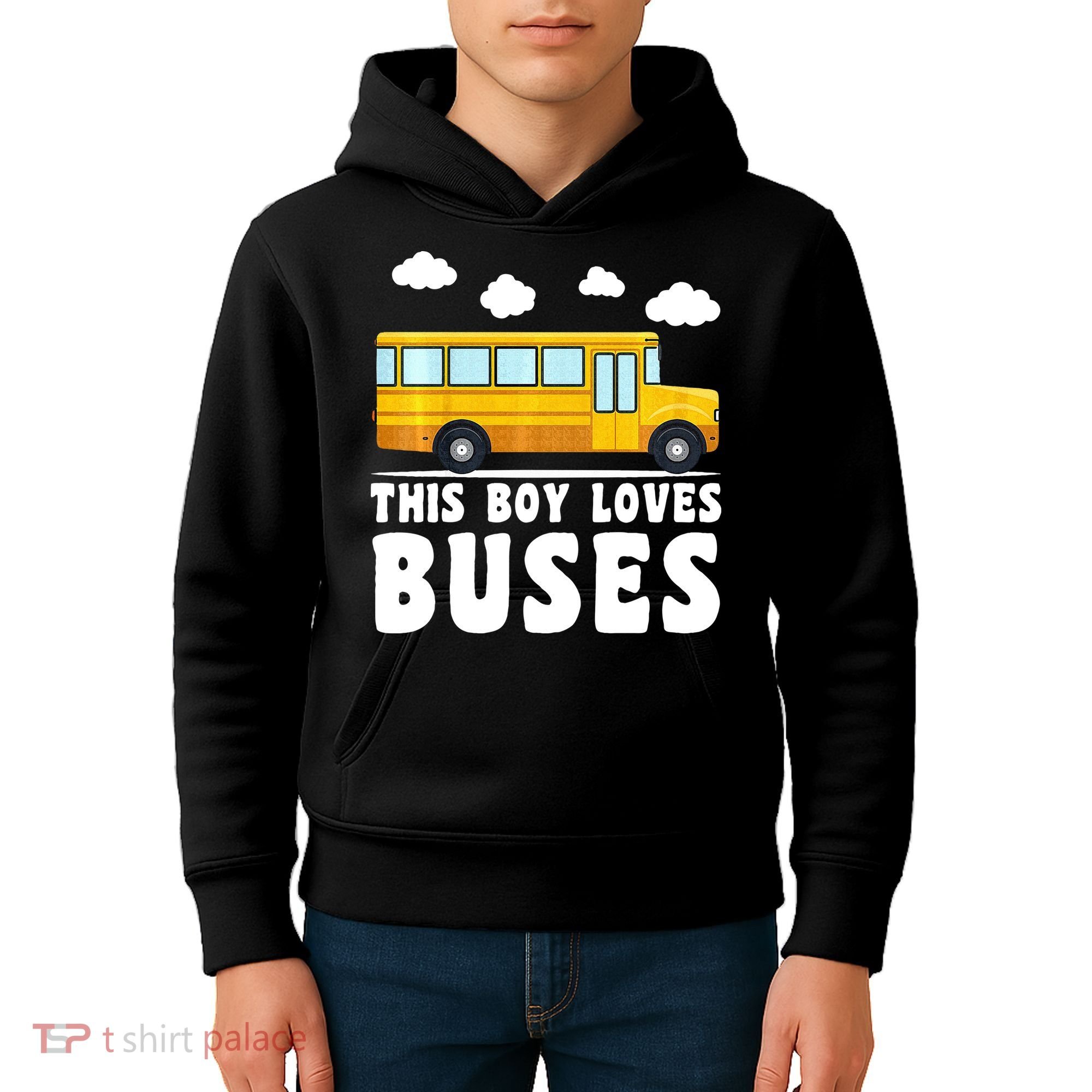 Bus Lover School Bus Funny Kids Hoodie