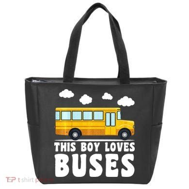 Bus Lover School Bus Funny Tote Bag