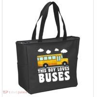Bus Lover School Bus Funny Tote Bag thumb 2