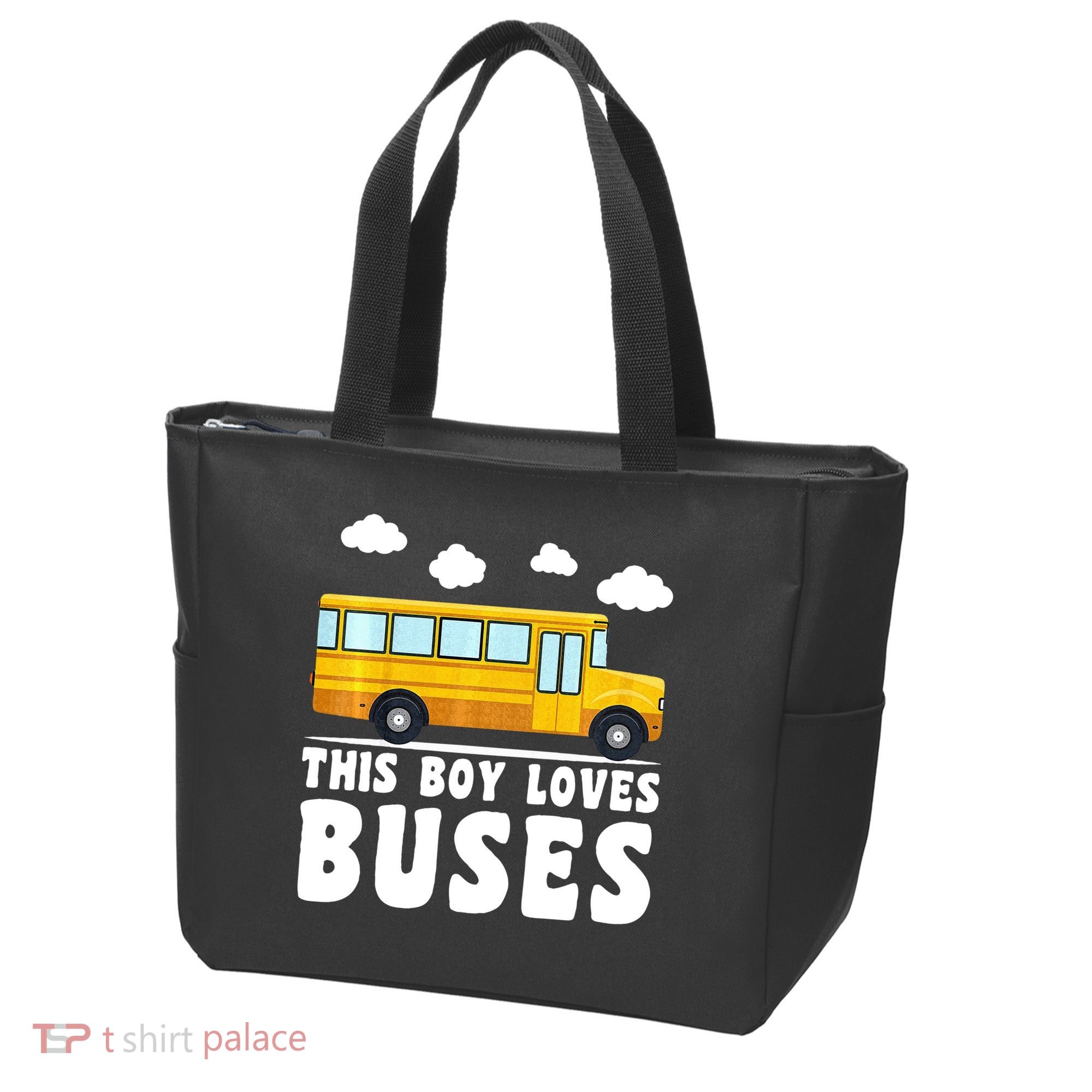 Bus Lover School Bus Funny Tote Bag
