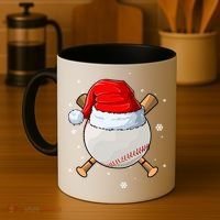 Baseball Lover Santa Christmas Holiday Coffee Mug thumb 4