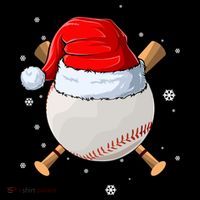 Baseball Lover Santa Christmas Holiday Women's Hoodie thumb 2