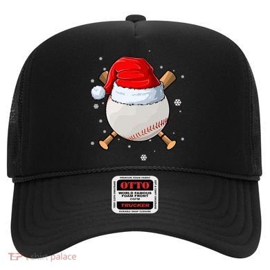 Baseball Lover Santa Christmas Holiday Hat
