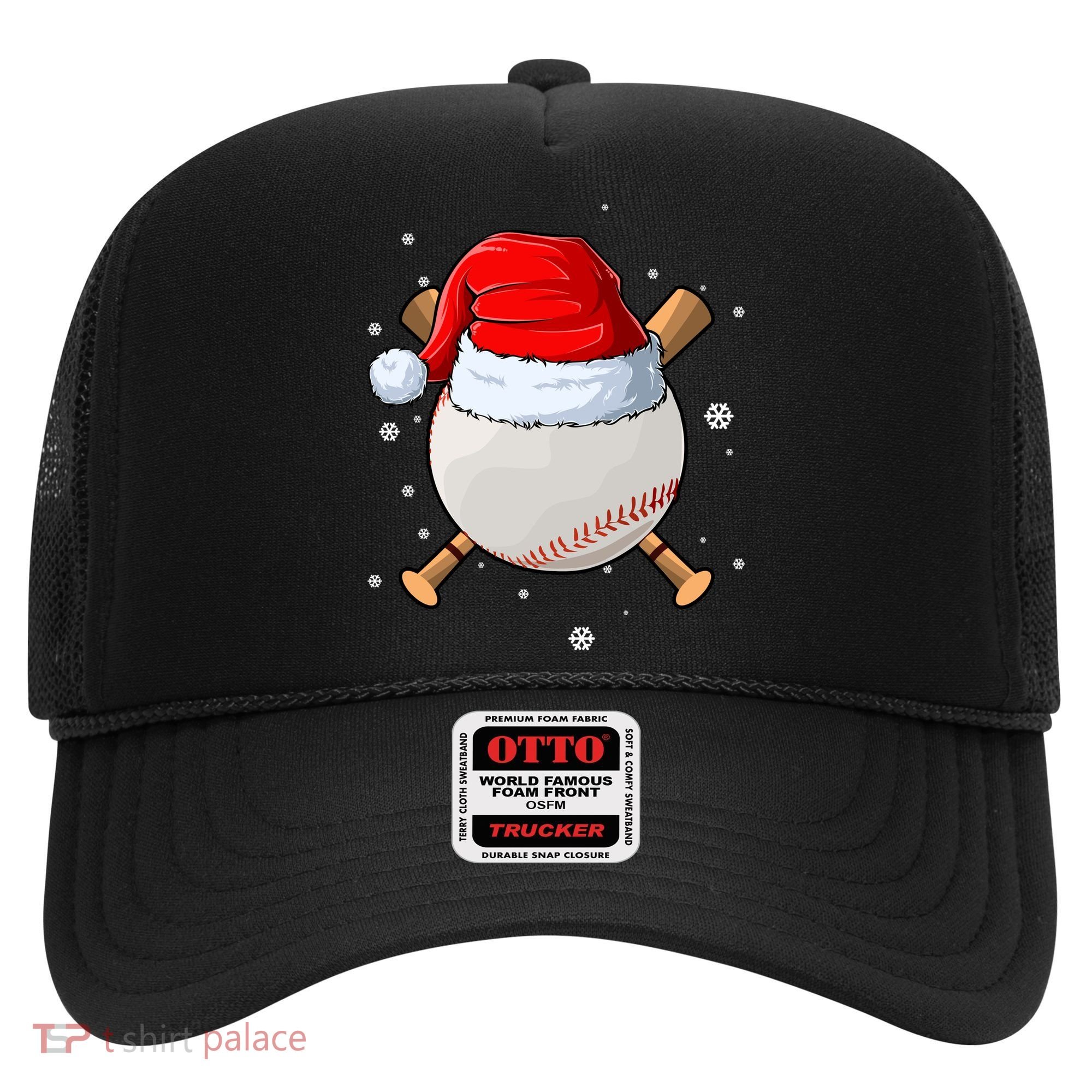 Baseball Lover Santa Christmas Holiday Hat