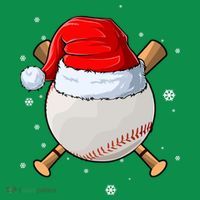 Baseball Lover Santa Christmas Holiday Long Sleeve Shirt thumb 2