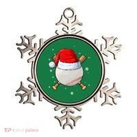 Baseball Lover Santa Christmas Holiday Ornament thumb 0