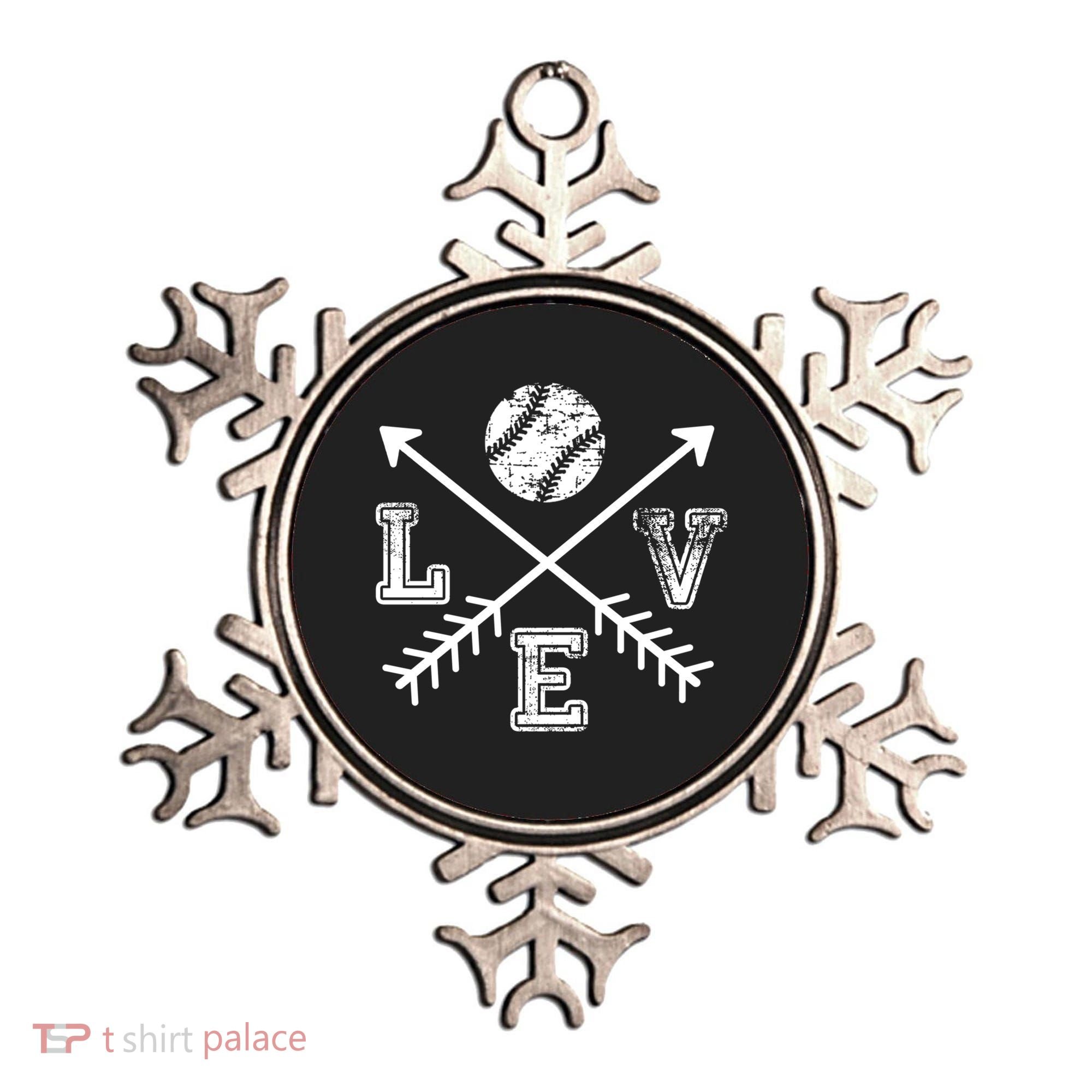 Baseball Love Sport Arrow Gift Ornament