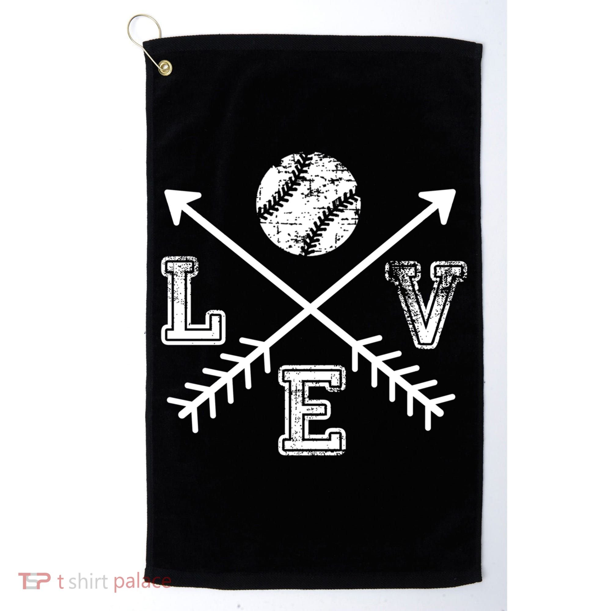 Baseball Love Sport Arrow Gift Golf Towel
