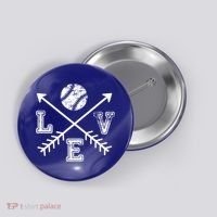 Baseball Love Sport Arrow Gift Button thumb 0