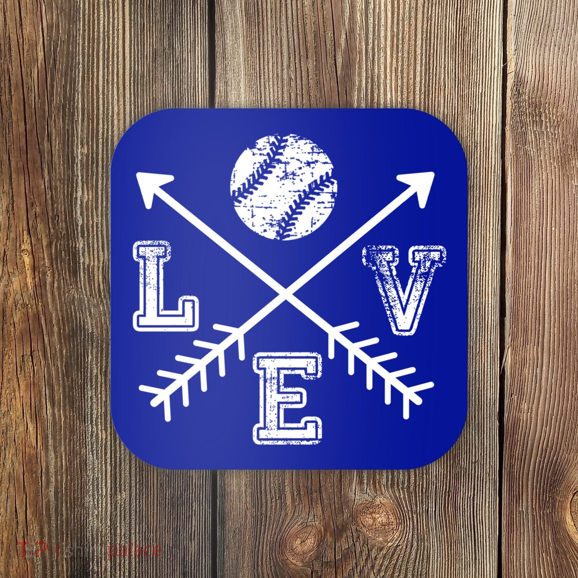 Baseball Love Sport Arrow Gift Coaster