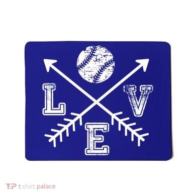Baseball Love Sport Arrow Gift Mousepad
