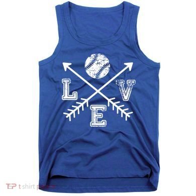 Baseball Love Sport Arrow Gift Tank Top