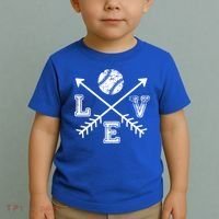 Baseball Love Sport Arrow Gift Toddler T-Shirt thumb 2